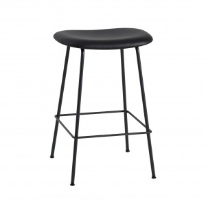 FIBER stool - tube base - black