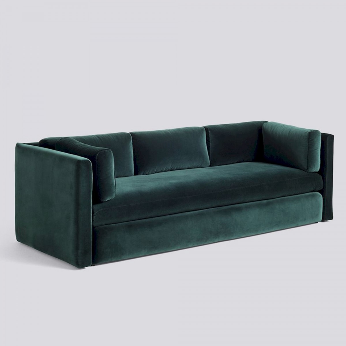 HACKNEY dark green velvet sofa - HAY