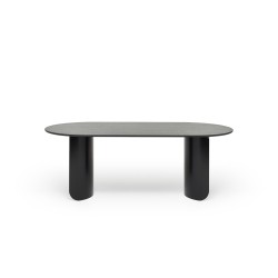 PLATEAU OVAL dining table - black